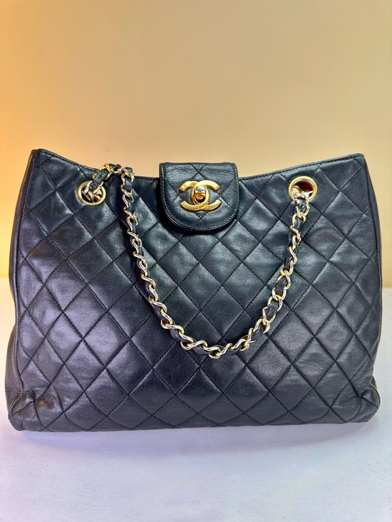 CHANEL Handbags - CHANEL CC Lambskin Quilted 24K goldplated HDW shoulder Series #4 1996-1997 COA